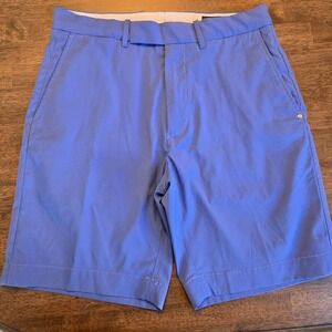 RLX Ralph‎ Lauren Mens Classic Fit Golf Shorts Blue Performance Size 30